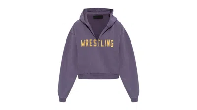 Pre-owned Fear Of God Essentials Women's Fleece Hoodie In Lavender