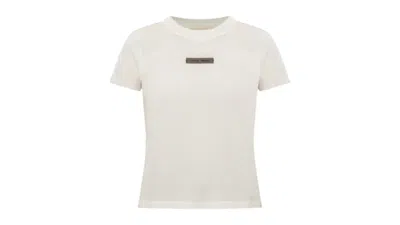 Pre-owned Fear Of God Essentials Women's Cap Sleeve T-shirt In Cloud White