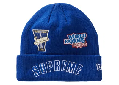 Pre-owned Supreme New Era Championship Beanie In Royal