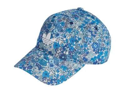 Pre-owned Adidas Originals Originals X Liberty London Baseball Hat In Core White/royal Blue