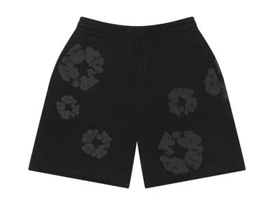 Pre-owned Denim Tears Men's  Mono Wreath Sweatshorts In Black