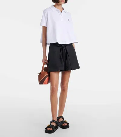 Loewe Women Pebble Sandals With Soft Calfskin Fussbett Sole In Black