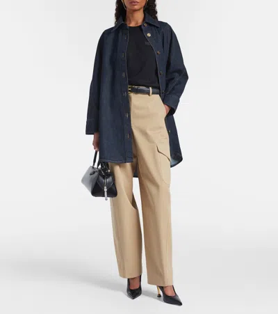 Givenchy Collared Neck Structured Long Sleeves Top