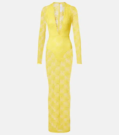 Alex Perry Lace Sheer Gown