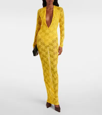Alex Perry Lace Sheer Gown