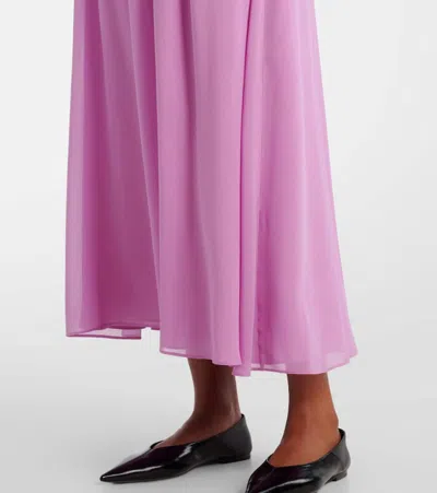 Max Mara Pineta Silk Georgette Maxi Dress