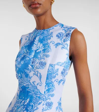 Emilia Wickstead Mara Maxi Dress In Blue