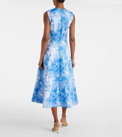 Emilia Wickstead Mara Maxi Dress In Blue