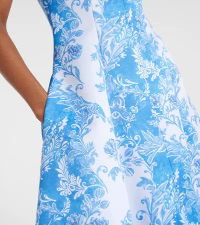 Emilia Wickstead Mara Maxi Dress In Blue