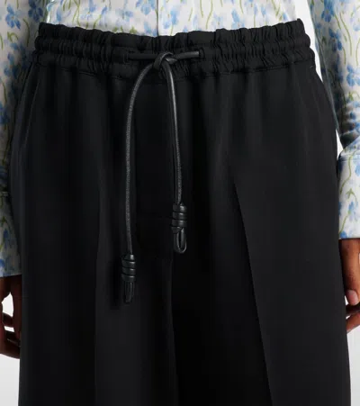 Loewe Cropped Cady Wide-leg Pants