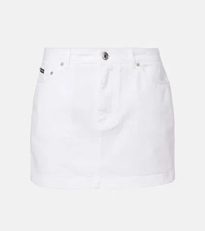Dolce & Gabbana Denim Shorts In White