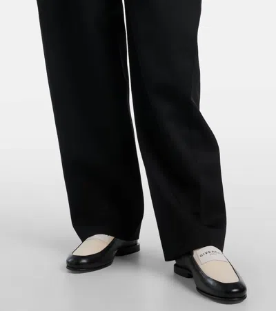 Givenchy Cocoon Wool Wide-leg Pants In Black