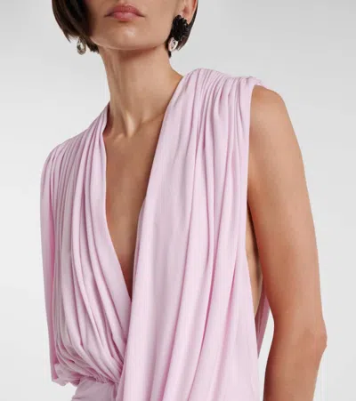 Magda Butrym Ruched-detail Mini Dress In Pink
