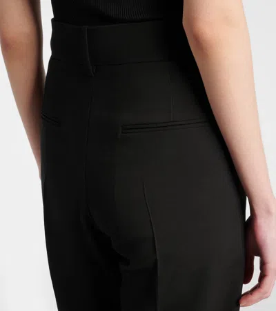 Khaite Cambie Straight-leg Pants In Black