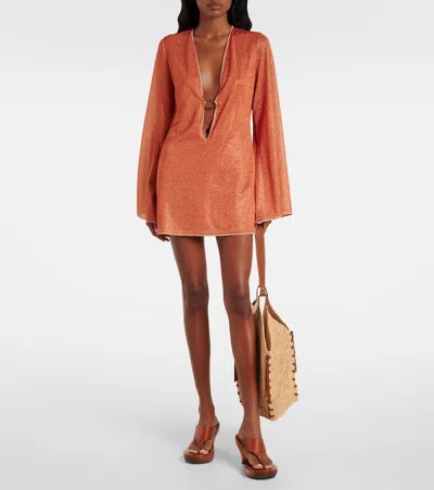 Oseree Glazed Lumière Kaftan In Pattern