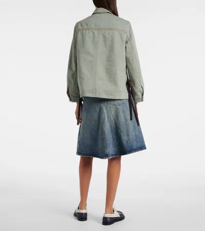Loewe Workwear Jacket In Denim In Gray