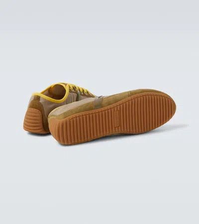 Givenchy Khaki Yellow Polyamide Sneakers