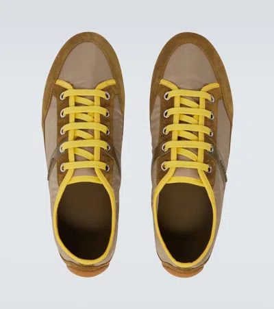 Givenchy Khaki Yellow Polyamide Sneakers