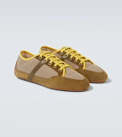 Givenchy Khaki Yellow Polyamide Sneakers