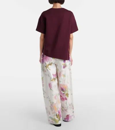 Loewe Anagram Asymmetric Cotton-blend T-shirt