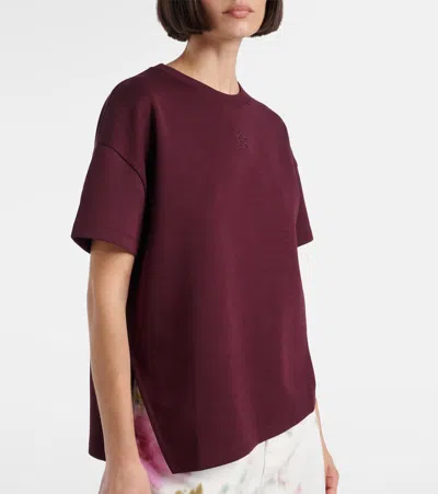 Loewe Anagram Asymmetric Cotton-blend T-shirt