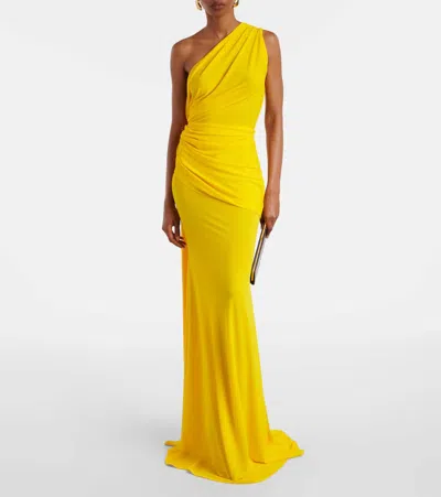 Alex Perry Draped One-shoulder Crêpe Jersey Gown