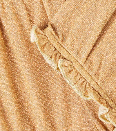 Oseree Oséree Kids Lumière Shorts In Gold