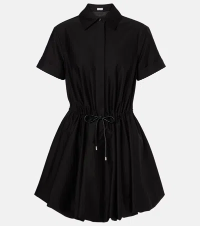 Loewe Balloon Cotton And Silk Gabardine Minidress
