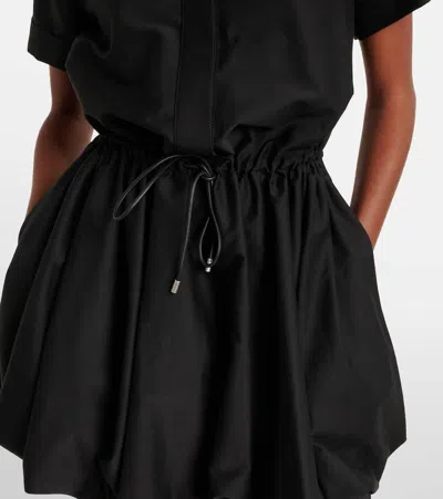 Loewe Balloon Cotton And Silk Gabardine Minidress