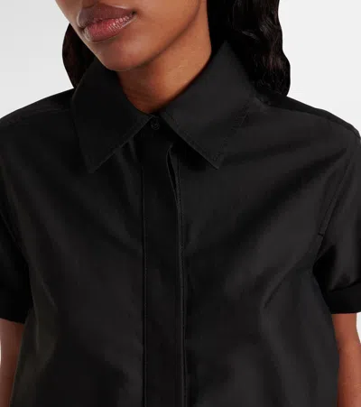 Loewe Balloon Cotton And Silk Gabardine Minidress