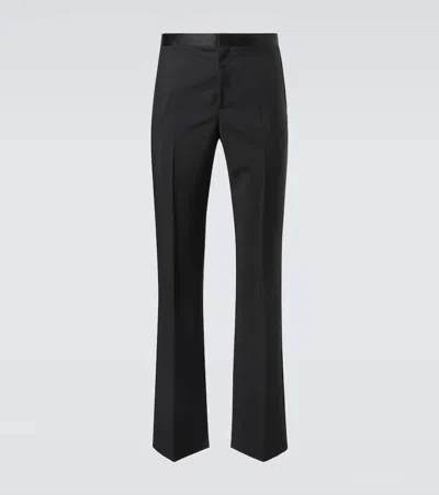 Givenchy Wool And Mohair Tuxedo Pants In Black