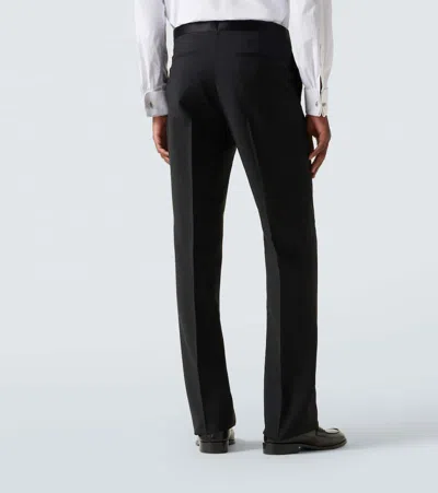 Givenchy Wool And Mohair Tuxedo Pants In Black
