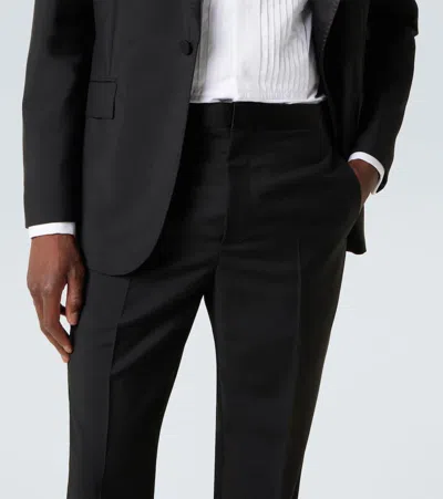 Givenchy Wool And Mohair Tuxedo Pants In Black