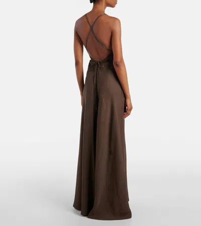 Brunello Cucinelli Open-back Midi Dress