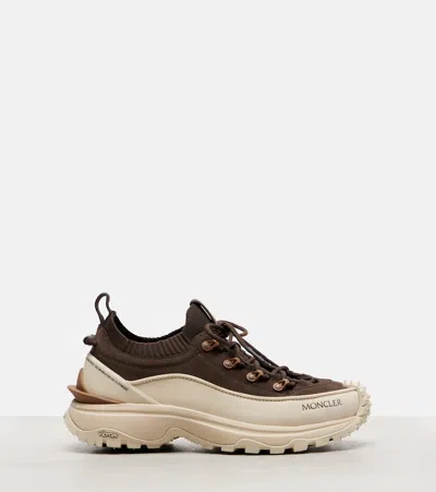 Moncler Trailgrip Lite3 Nubuck And Suede Sneakers