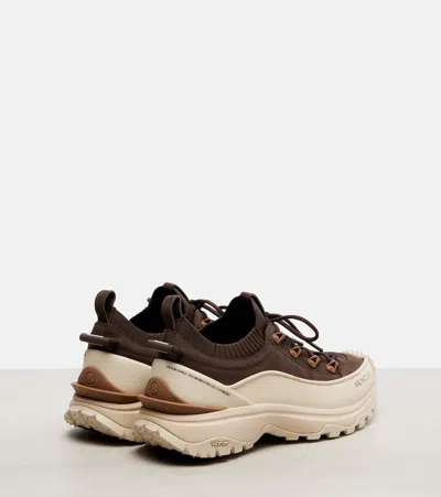 Moncler Trailgrip Lite3 Nubuck And Suede Sneakers
