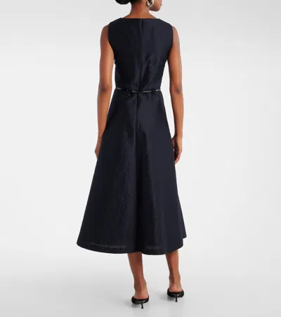 Max Mara Lyon Cotton And Silk-blend Cloqué Midi Dress
