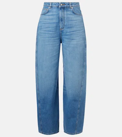 Givenchy Cocoon Pants In Washed Denim
