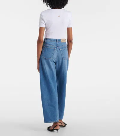 Givenchy Cocoon Pants In Washed Denim