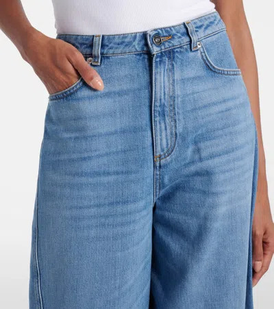 Givenchy Cocoon Pants In Washed Denim
