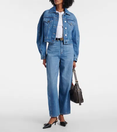 Givenchy Cocoon Pants In Washed Denim