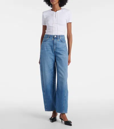 Givenchy Cocoon Pants In Washed Denim