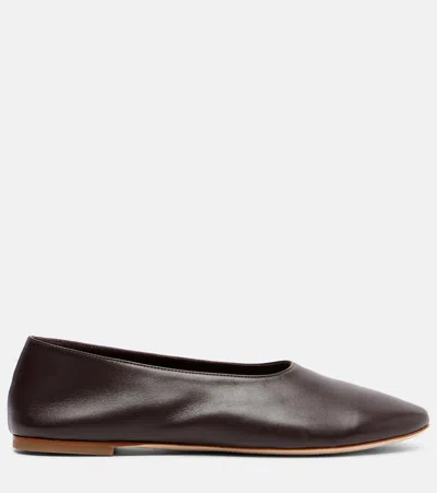 Staud Alba Leather Ballet Flats