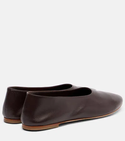Staud Alba Leather Ballet Flats