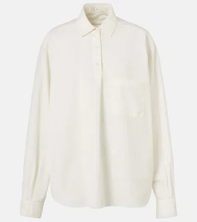 The Row Lapel Long-sleeved Shirt In Multi