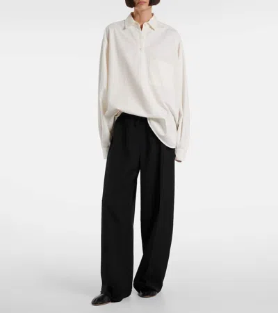 The Row Lapel Long-sleeved Shirt In Multi