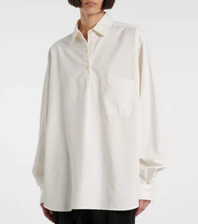 The Row Lapel Long-sleeved Shirt In Multi