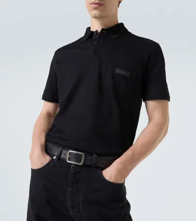 Givenchy Classic Fit Polo With 3 Buttons Bm71kr3ycd 001 In Black