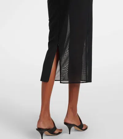 Alex Perry Sheer Midi Dress