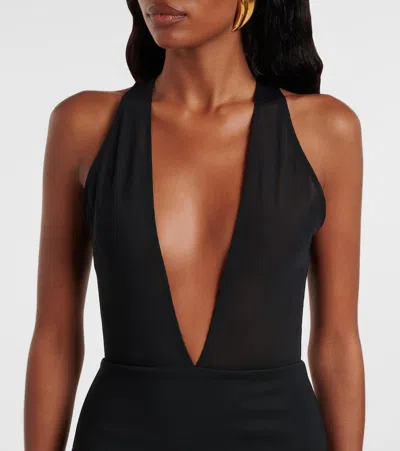 Alex Perry Sheer Midi Dress